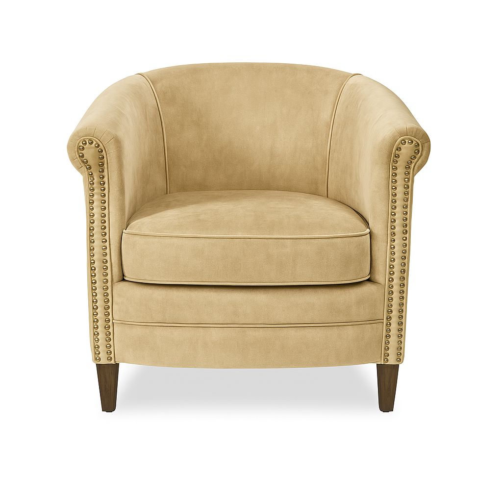 Fotoliu catifea NISI culoare BEJ