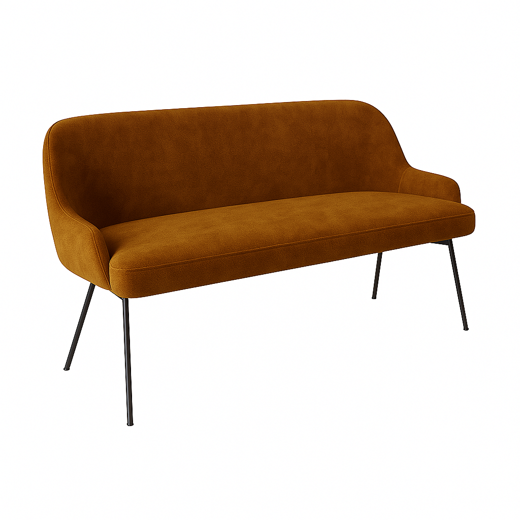 Bancheta catifea SASHA culoare MARO