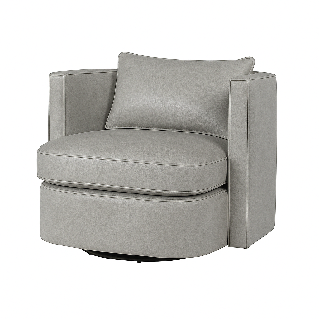 Fotoliu piele GRI | model DAVIDE