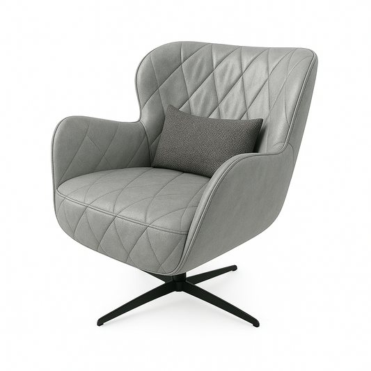 Fotoliu piele GRI | model ENA