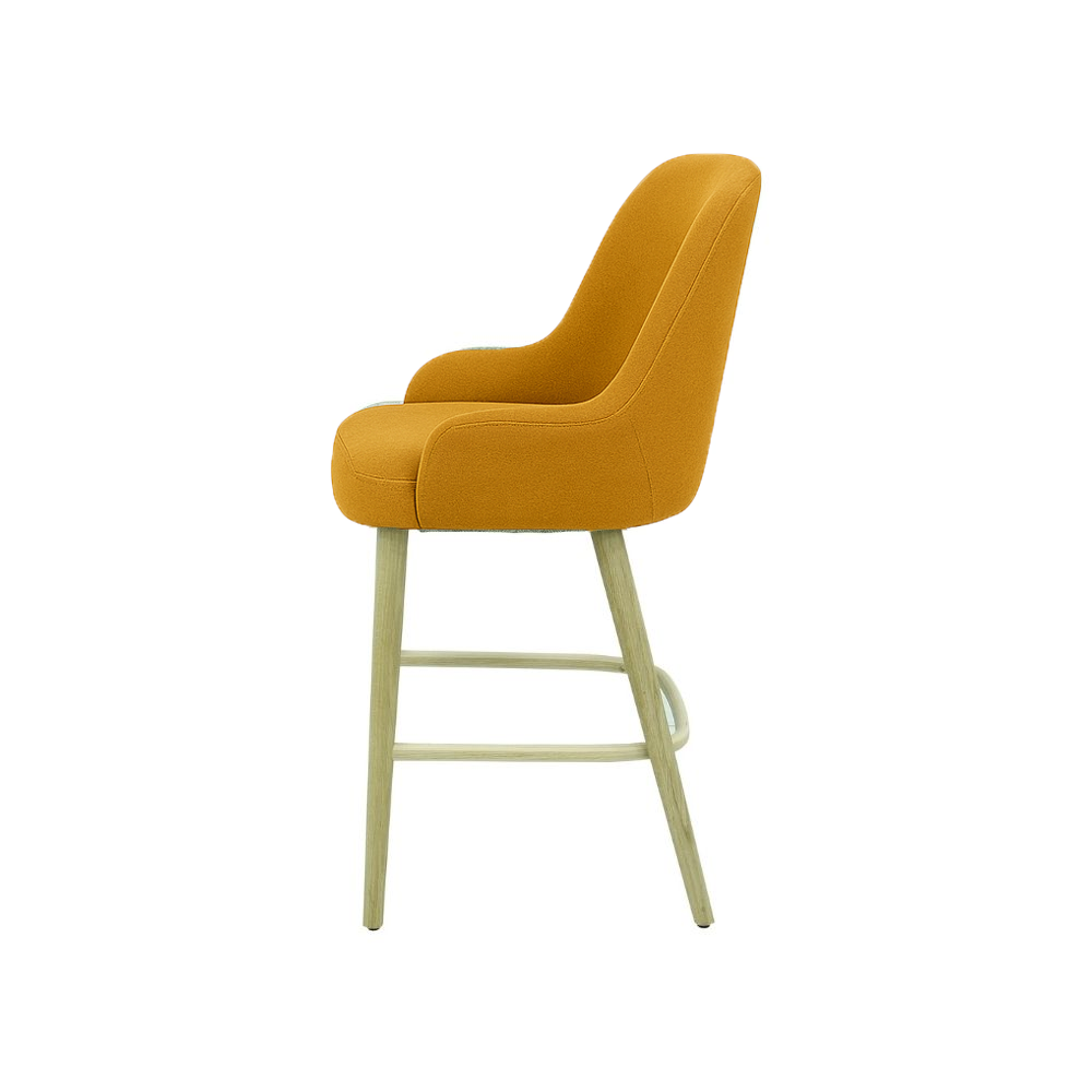 Scaun bar catifea ALBASTRA | model ROCCO