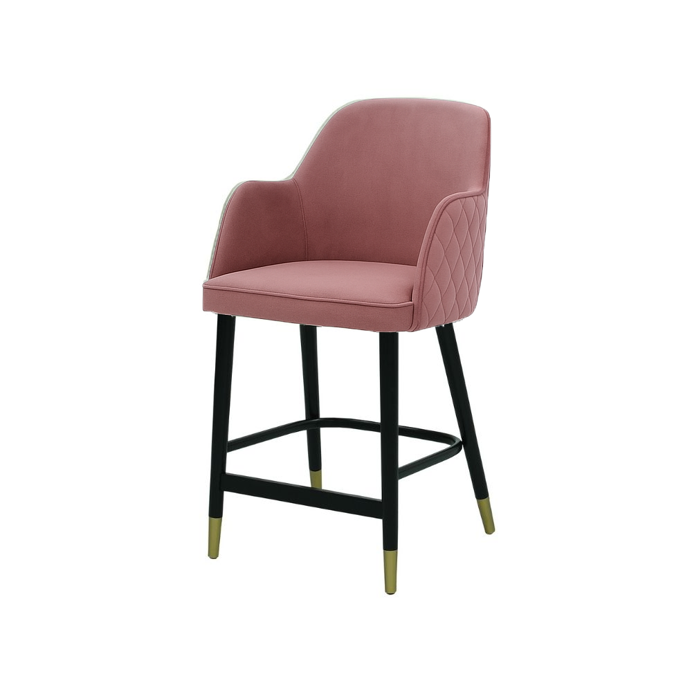 Scaun bar catifea ROZ | model PINO X
