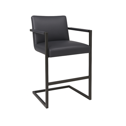 Scaun bar piele GRI | model FLEET