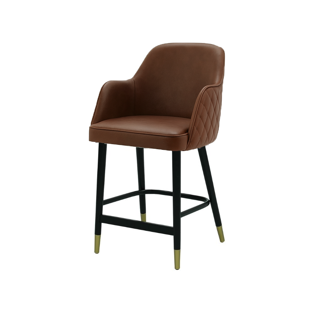 Scaun bar piele GALBENA | model PINO X