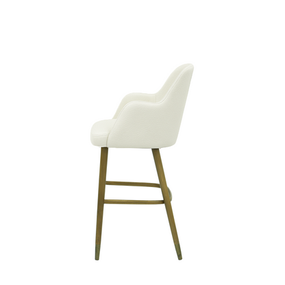 Scaun bar piele GALBENA | model PINO