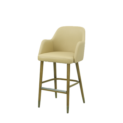 Scaun bar piele GALBENA | model PINO