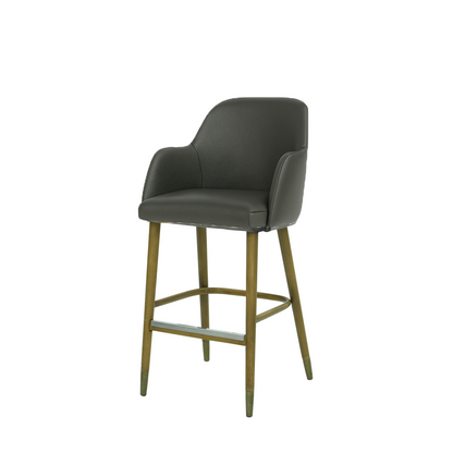 Scaun bar piele VERDE | model PINO