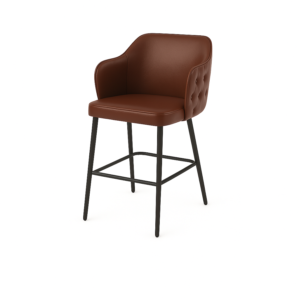 Scaun bar piele ALBASTRA | model TEONA