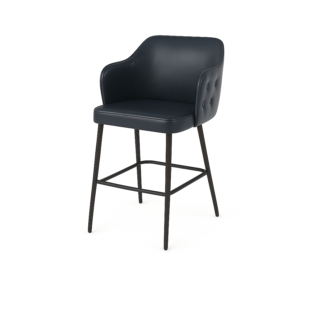 Scaun bar piele ALBASTRA | model TEONA