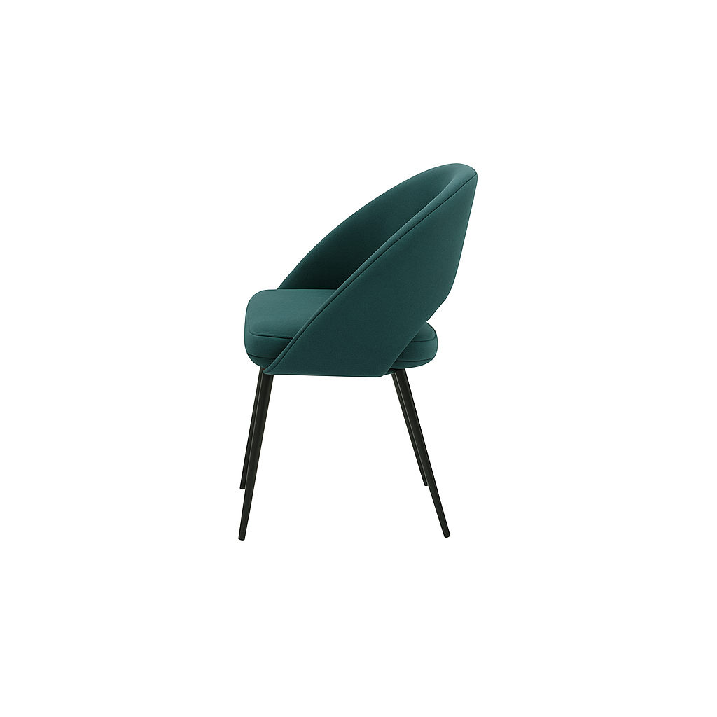 Scaun catifea ALBASTRA | model LAVA