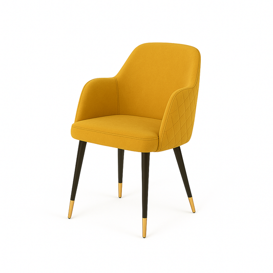 Scaun catifea GALBENA | model PINO X