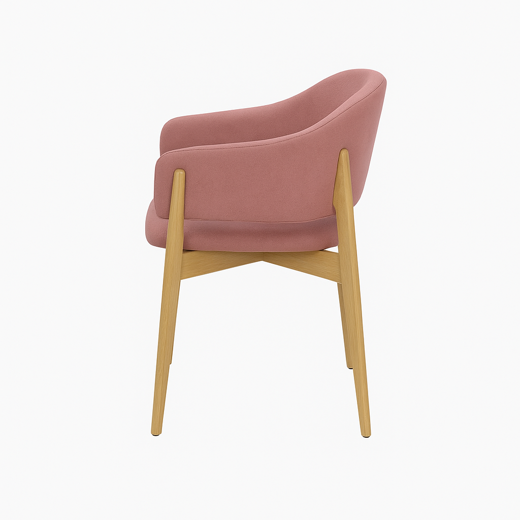 Scaun catifea GALBENA | model ALMA