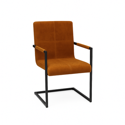 Scaun catifea VERDE | model INDU QUADRANT