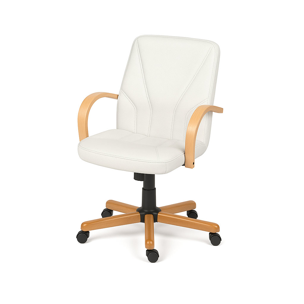 Scaun ergonomic piele NEAGRA | model BETA O
