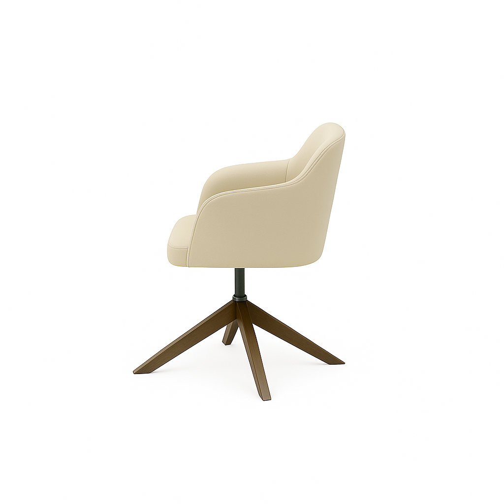 Scaun piele GALBENA | model ROBI