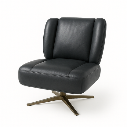 Fotoliu piele ANTRACIT | model PUFI